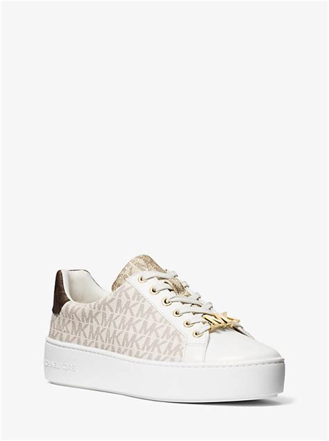 poppy logo sneaker michael kors|michael kors sneakers logo.